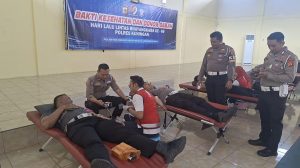 HUT Lantas ke-60, Polres Kuningan Gelar Donor Darah