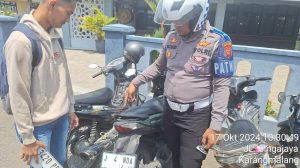 Plat Motor Nomor "J4NDA" Terjaring Operasi Zebra Lodaya 2024 di Indramayu
