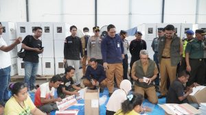 Polres Ciko dan Forkompimda Cek Sorlip Surat Suara