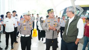 Pastikan Kelayakan Kendaraan, Petugas Gabungan Lakukan Rampcheck di Terminal Harjamukti