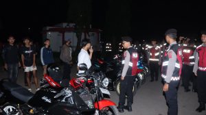 Polres Indramayu Gelar Patroli Skala Besar Antisipasi Gangguan Kamtibmas