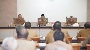 Pastikan Tata Kelola Pemerintahan Berjalan Baik, Wabup Gelar Rakor Dengan Kepala SKPD dan Camat