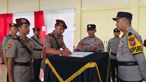 Polres Kuningan Gelar Sertijab Kasat Reskrim dan Kasat Narkoba 