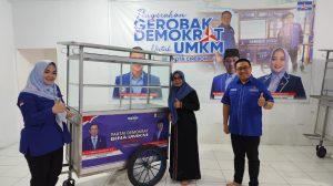 Senyum Jamilah Merekah, Terima Bantuan Gerobak dari Partai Demokrat 